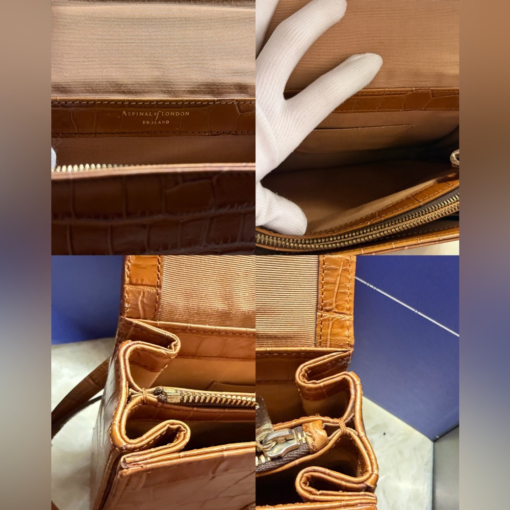 Aspinal of London Large Mayfair in Tan Leather - Picture 15 of 15